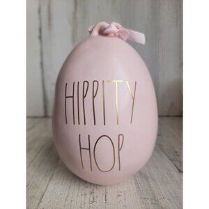 Rae Dunn hippity hop decorative light pink egg Easter home decor